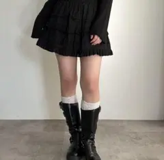 apres jour mignon コットンレースミニティアードスカート XL