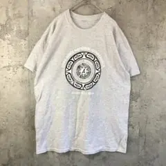 az548古着　Tシャツ　バックプリント　グレー　90s Y2K