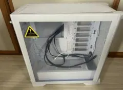 ホワイト ミッドタワー PCケース (おまけ付き)