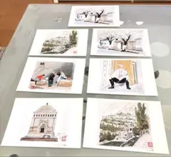アートポストカード　絵はがき　ポストカード　7枚