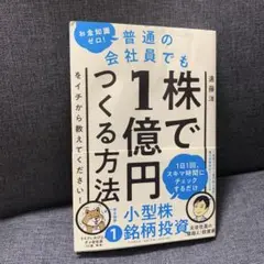 お金知識ゼロ!普通の会社員でも株で1億円つくる方法をイチから教えてください!