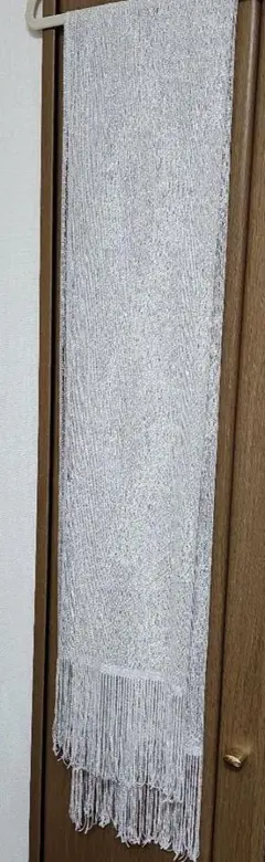 ゴールド フリンジ付き ストール　東京ソワール