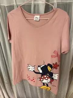 Disney ミニーマウス プリント Tシャツ　ピンク