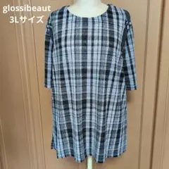 glossibeaut チェック柄 トップス 3Lサイズ