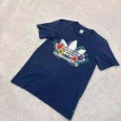 adidas トレファイル　花柄　skateboarding Tシャツ　M