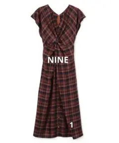 ☆定価30,800円NINEナイン(日本製)美ラインロングワンピース1☆