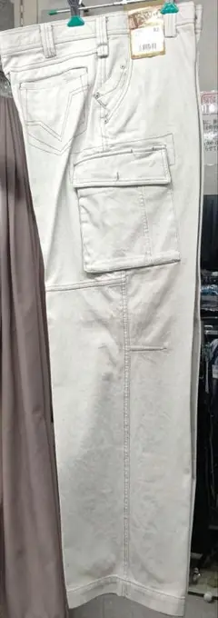 自重堂カーゴパンツ サイズ82cm アイボリー