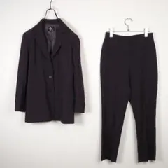 【U764】Calvin Klein パンツスーツセットアップ 紫