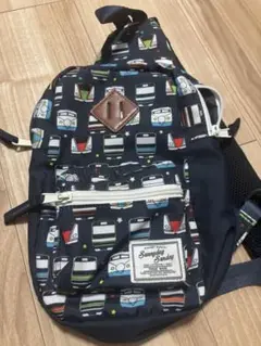 Sandy Sunday 電車柄　斜めがけバック