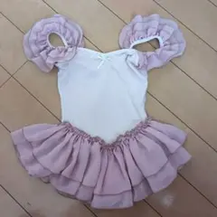 フリル付きバレエレオタード サイズ115