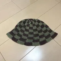 【BAL original クラッシャーハット チェック柄】美品