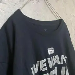 古着 NHL アメリカ輸入 プリント 英文字 Tシャツ 半袖 黒色 XLサイズ