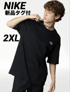 2XL ☆新品☆ NIKE DUNK ワッペンTシャツ　ナイキ　ダンク　ブラック