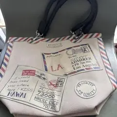 バーバラリール エアメール　トートバッグ