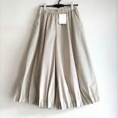 【新品】メラーンジュ melange　裾タックのバルーンパンツ　ワイドパンツ