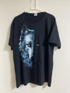 FRUIT OF THE LOOM 狼Tシャツ アニマル アート Tシャツ