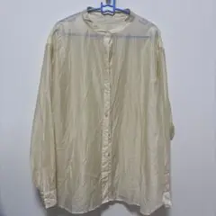 アーバンリサーチ　シアーバンドカラーブラウス