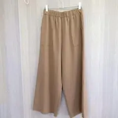 STUNNING パンツ ワイドパンツ スラックス ゴムウエスト ベージュ F