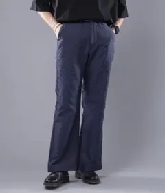最終値下げ kutir 総柄 フレアパンツ