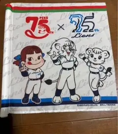埼玉西武ライオンズ ペコちゃん 75周年 フラッグミニフラッグ ＆西川愛也セット