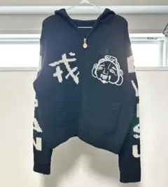 EVISU エヴィスカウチンセーター ニット ブラックバス 道楽 size40 2025年最新】EVISU メンズ ニット・セーターの人気アイテム