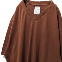 アレキサンダージュリアン 無地 Tシャツ ブラウン 茶色 3XL 古着
