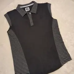 FJ レディース ノースリーブ M 黒/ストライプ