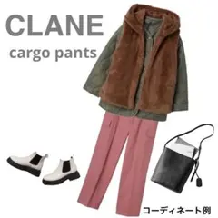 CLANE クラネ ミリタリー カーゴ パンツ M ピンク
