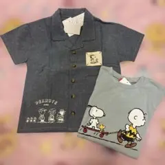 スヌーピー　チャーリーブラウン　半袖Tシャツ 100cm