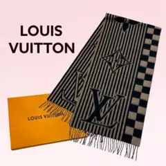 ルイヴィトン 2021年 エシャルプ・LV グラフィカル カシミヤ マフラー