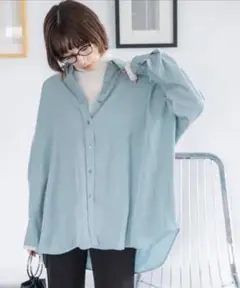 JEANASIS テンセルツイルレギュラーBIGシャツ