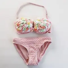PUI 新品未使用品flower peplum swimsuit