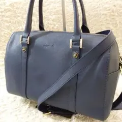 【美品】agnes b. VOYAGE 2way ミニボストン ショルダーバック