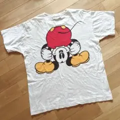 レア ディズニーランド レトロ ミッキーマニア Ｔシャツ 半袖