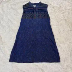 訳あり　Malaika タイシルク ノースリーブワンピース(チュニック)