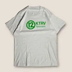【企業】90s タグ無 アメリカ テレビ局 KTRV ロゴ Tシャツ 白