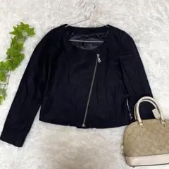 美品　iDEAL lautreamontのノーカラージャケット