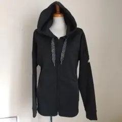 adidas フード付きジャケット ブラック