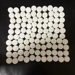 ホワイトプラスチックキャップ 100個 星形