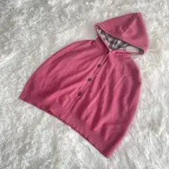 【BURBERRY CHILDREN】カシミヤ 2Y 92cm フード付きケープ
