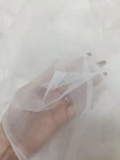 ホワイトチュール生地 約160cm×6m