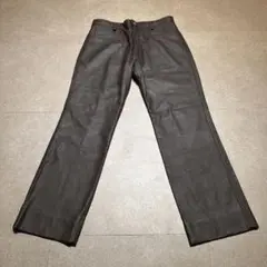 Method レザーパンツ　茶色　ブラウン　牛革　34