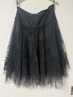 社交ダンス用 黒フレアスカート L ラテン スタンダード 兼用 バレエ