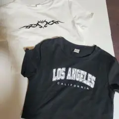 SHEIN Tシャツ2枚セット 12Y ホワイト ブラック