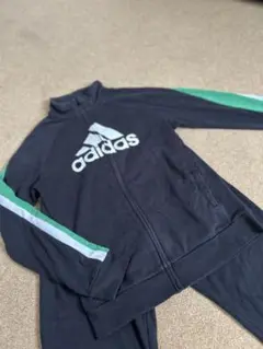 adidas ジャージセット クロ/グリーン