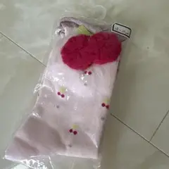 新品未使用♡メゾピアノ♡さくらんぼピンク靴下♡18から20センチ♡チェリー