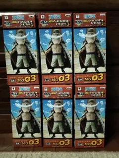 ②6個 未開封 ワンピース MEGA ワールドコレクタブルフィギュア 白ひげ