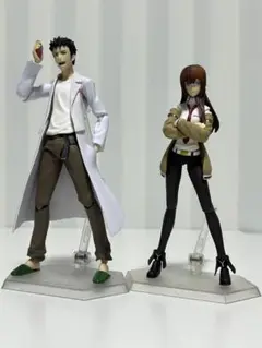 <再値引き>［未開封］figmaシュタインズゲート岡部倫太郎・牧瀬紅莉栖3体 再値引き>［未開封］figmaシュタインズゲート岡部倫太郎・牧瀬紅