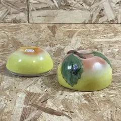 メトロポリタン美術館 ／陶器小物入れ　MET桃の置物　フィリピン製