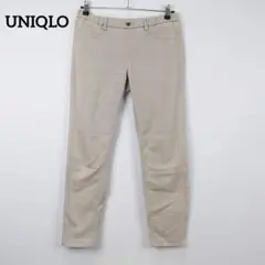 ユニクロ アンクル レギンスパンツ 【L】グレー クロップド丈 ウエストゴム